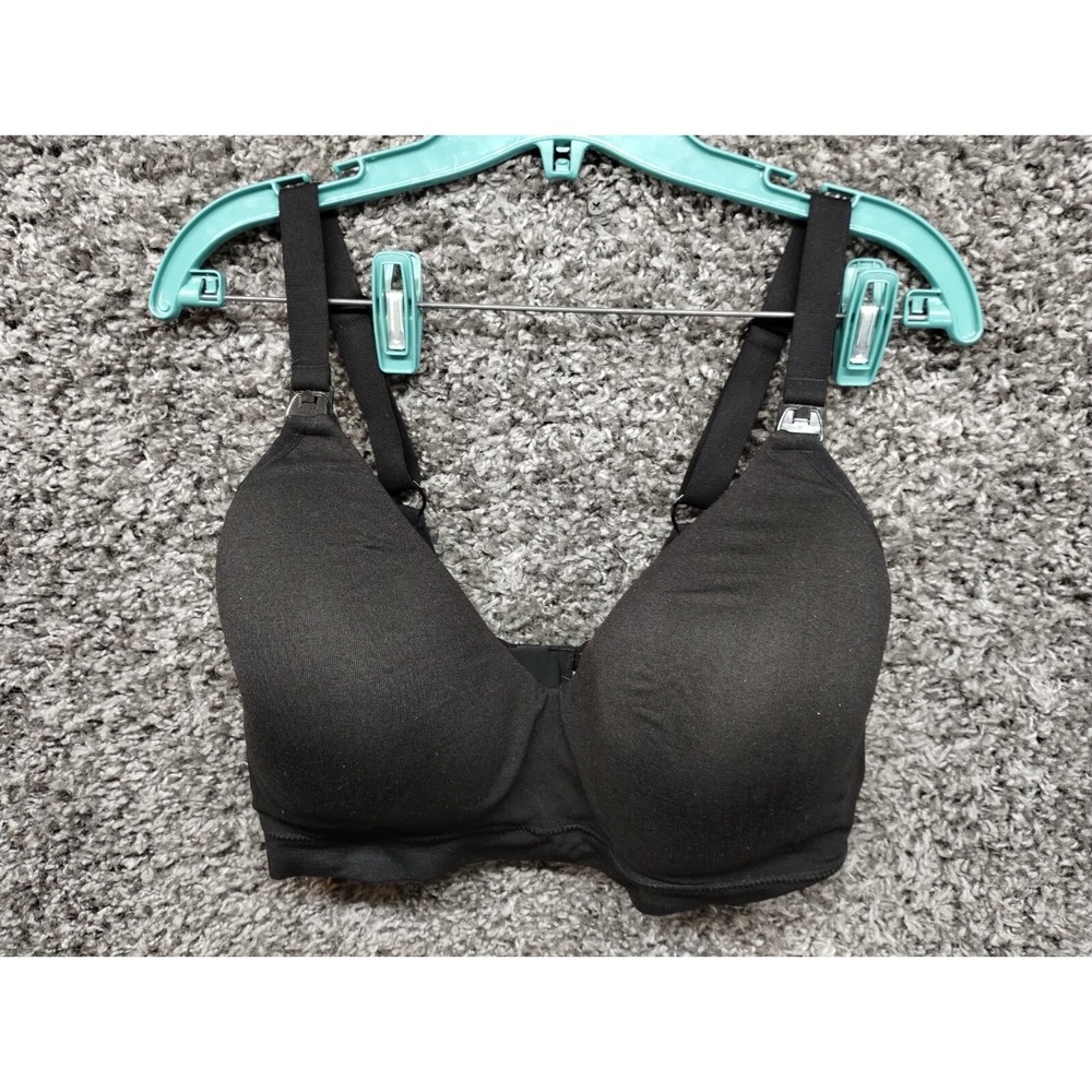 Joyspun Bra Women XXXL Black Wireless Maternity Nursing‎
